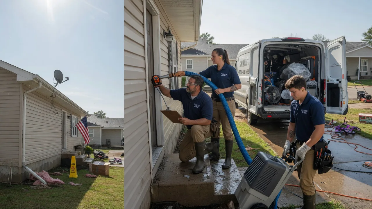 Ceiling Water Damage Restoration in South Wilmington, IL near me